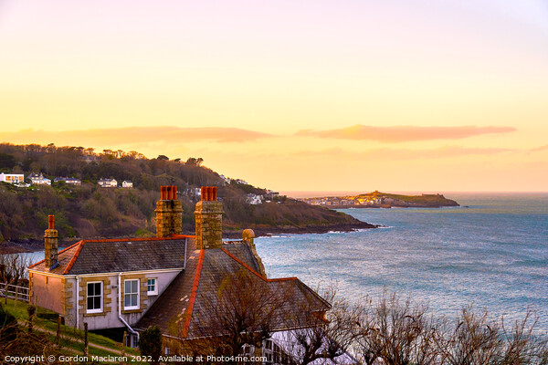 Sunrise over St. Ives, viewed from Carbis Bay, Cornwall Picture Board by Gordon Maclaren