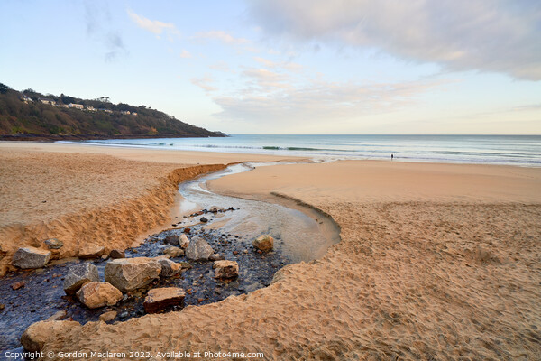 Carbis bay beach in st ives bay cornwall england Picture Board by Gordon Maclaren