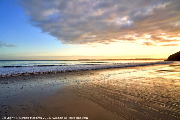 Winter Sunrise over Carbis Bay Picture Board by Gordon Maclaren