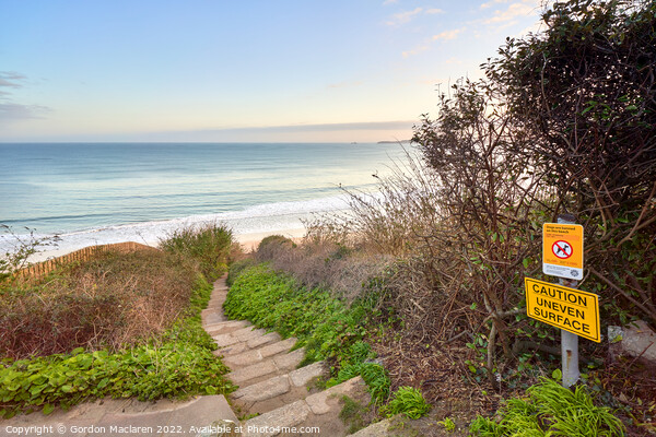 The path down to Carbis Bay beach, Cornwall Picture Board by Gordon Maclaren
