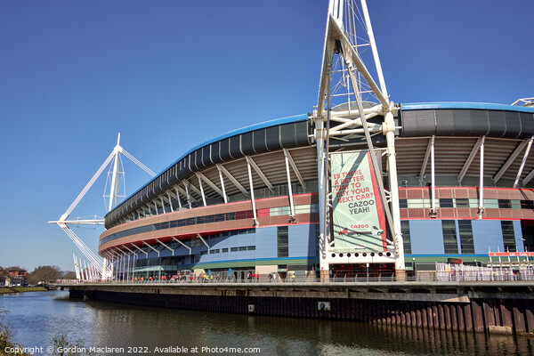 Principality Stadium, Cardiff, on match day Picture Board by Gordon Maclaren