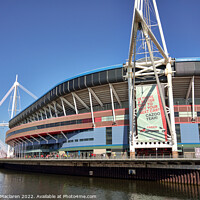 Buy canvas prints of Principality Stadium, Cardiff, on match day by Gordon Maclaren