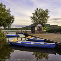 Buy canvas prints of Boats moored in Llangorse Lake, Brecon Beacons, Wales by Gordon Maclaren