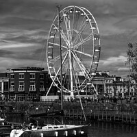 Buy canvas prints of Ferris Wheel, Mermaid Quay, Cardiff Bay by Gordon Maclaren