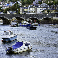 Buy canvas prints of Looe Harbour, Cornwall by Gordon Maclaren