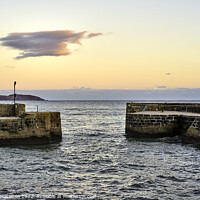 Buy canvas prints of Sunset Over Charlestown, Cornwall by Gordon Maclaren