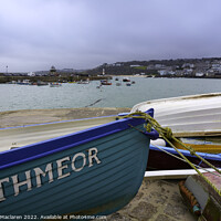 Buy canvas prints of Boats on the Harbour, St Ives, Cornwall by Gordon Maclaren