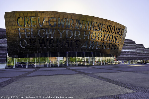 The Millennium Centre Arts Complex Cardiff Bay, Wales  Picture Board by Gordon Maclaren