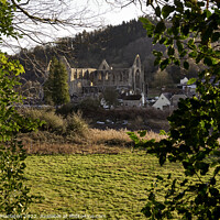 Buy canvas prints of Tintern Abbey, Monmouthshire, Wales, UK by Gordon Maclaren