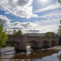 Buy canvas prints of Crickhowell Bridge over the River Usk by Gordon Maclaren