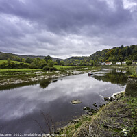 Buy canvas prints of Tintern on the River Wye, Monmouthshire, Wales by Gordon Maclaren