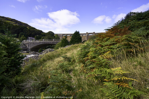 The Claerwen Reservoir Dam In Powys Picture Board by Gordon Maclaren