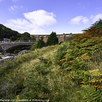 Buy canvas prints of The Claerwen Reservoir Dam In Powys by Gordon Maclaren