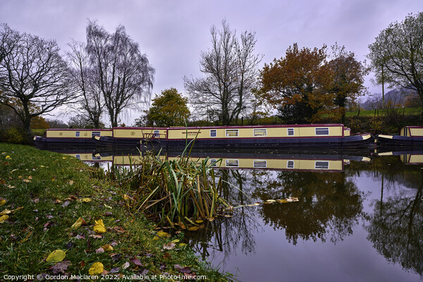 Boats at Goytre Wharf, Brecon & Monmouthshire Canal Picture Board by Gordon Maclaren