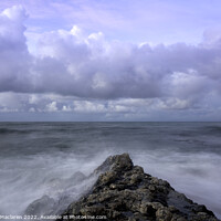Buy canvas prints of Crashing Waves Porthleven Cornwall by Gordon Maclaren