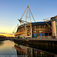 Buy canvas prints of Principality Stadium Cardiff Sunset  by Gordon Maclaren