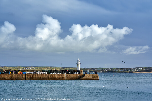 Smeaton's Pier Lighthouse, St. Ives, Cornwall Picture Board by Gordon Maclaren