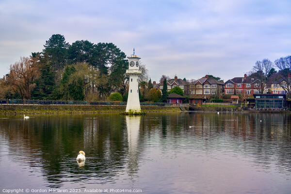 Lighthouse, Roath Park Lake, Cardiff Picture Board by Gordon Maclaren