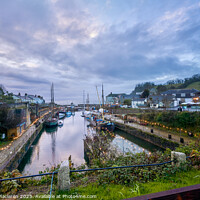 Buy canvas prints of Sunrise, Charlestown Harbour, Cornwall  by Gordon Maclaren