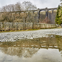 Buy canvas prints of Claerwen Dam Reflection by Gordon Maclaren