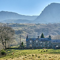 Buy canvas prints of Cottage at the foot of Cadair Idris by Gordon Maclaren