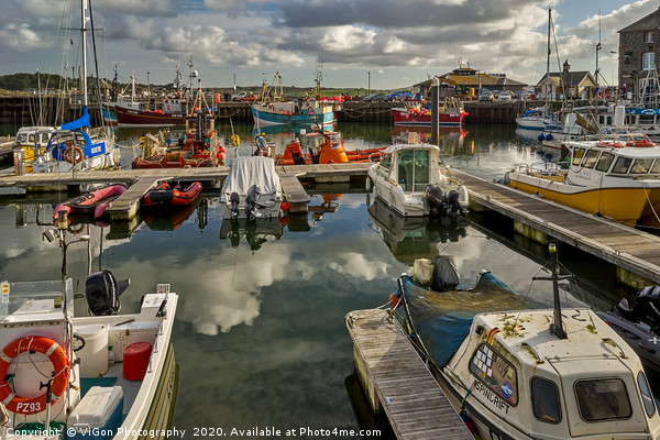Padstow Harbour Picture Board by Gordon Maclaren