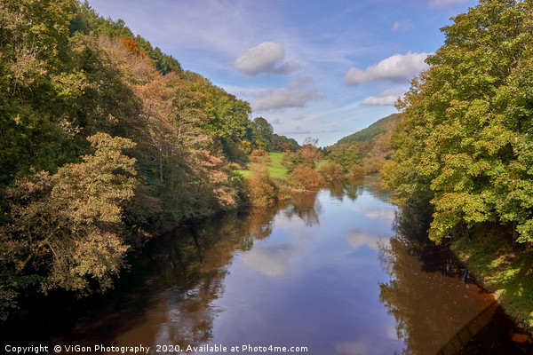 Autumn on the River Wye Picture Board by Gordon Maclaren