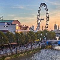 Buy canvas prints of Sunset over Icons of London by Gordon Maclaren