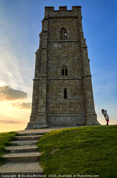 St Michael's Tower on Glastonbury Tor  Picture Board by Gordon Maclaren
