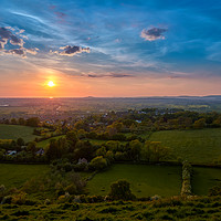 Buy canvas prints of Sunset over Somerset by Gordon Maclaren
