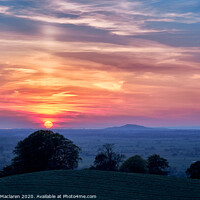 Buy canvas prints of Sunset Over Somerset by Gordon Maclaren
