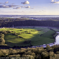 Buy canvas prints of Wye Valley Chepstow, from Eagle's Nest by Gordon Maclaren