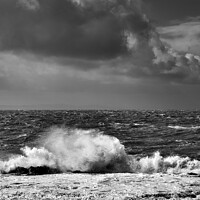 Buy canvas prints of Waves crashing against the rocks by Gordon Maclaren