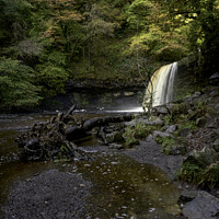 Buy canvas prints of Sgwd Gwladys Waterfall, Brecon Beacons National Park by Gordon Maclaren