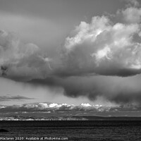 Buy canvas prints of B+W Cloud formation over Whitsand Bay, Looe, Cornwall by Gordon Maclaren