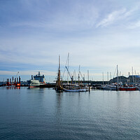 Buy canvas prints of Falmouth Docks Cornwall by Gordon Maclaren
