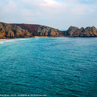 Buy canvas prints of Porthcurno Beach Cornwall by Gordon Maclaren