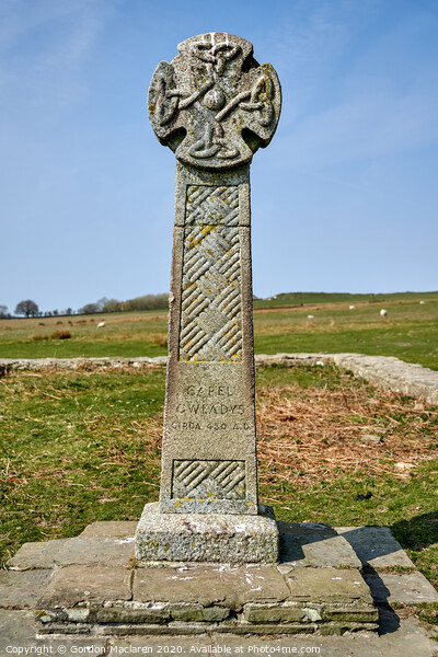 Celtic Cross Capel Gwladys  Picture Board by Gordon Maclaren