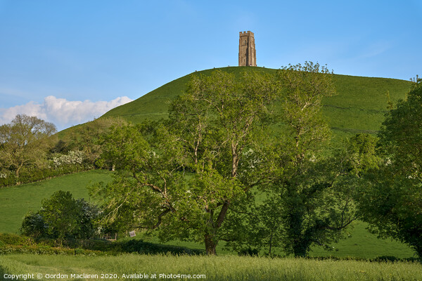 St Michaels Tower on Glastonbury Tor Picture Board by Gordon Maclaren