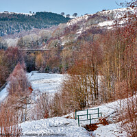 Buy canvas prints of Bargoed South Wales, under a blanket of snow by Gordon Maclaren