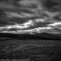 Buy canvas prints of Gods Rays over the Brecon Beacons by Gordon Maclaren