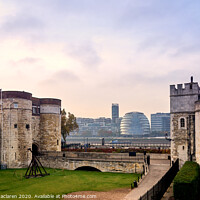 Buy canvas prints of Tower of London and City Hall by Gordon Maclaren