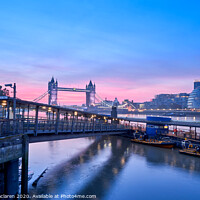 Buy canvas prints of Tower Bridge London at Sunrise by Gordon Maclaren