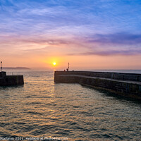 Buy canvas prints of Cornish Sunrise , Charlestown Harbour by Gordon Maclaren