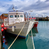 Buy canvas prints of Fishing Boats, Padstow Harbour, Cornwall by Gordon Maclaren