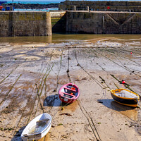 Buy canvas prints of Mousehole Harbour Cornwall by Gordon Maclaren
