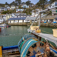 Buy canvas prints of Polperro Harbour Cornwall by Gordon Maclaren