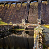 Buy canvas prints of The Claerwen Reservoir Dam in Powys by Gordon Maclaren