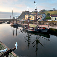 Buy canvas prints of Tall Ships in Charlestown Harbour, Cornwall by Gordon Maclaren