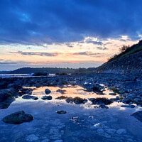 Buy canvas prints of Sunset Falmouth Bay Cornwall by Gordon Maclaren